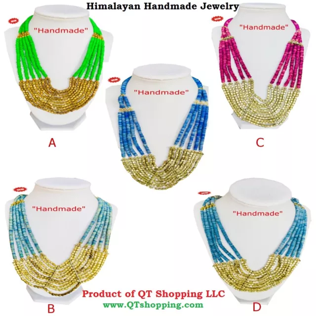 Himalayan Handmade High Quality Multi Strand Beads/Gemstone Necklace Bulk Choice