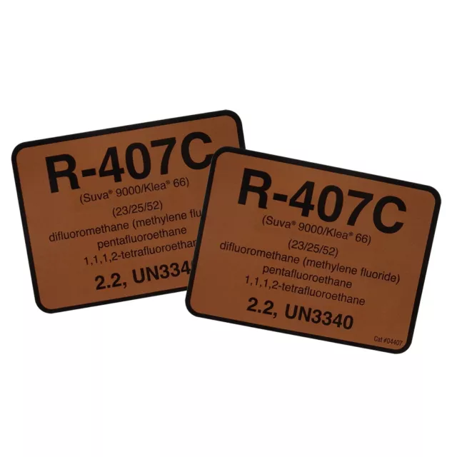 R-407C / R407C Label , Pack of (2)
