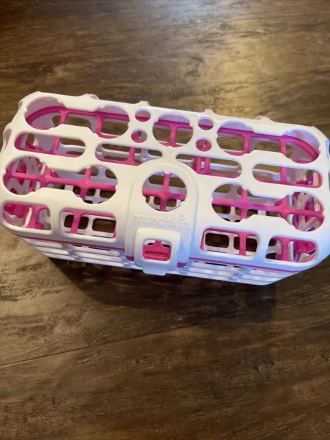 Munchkin Dishwasher Basket, Pink and White