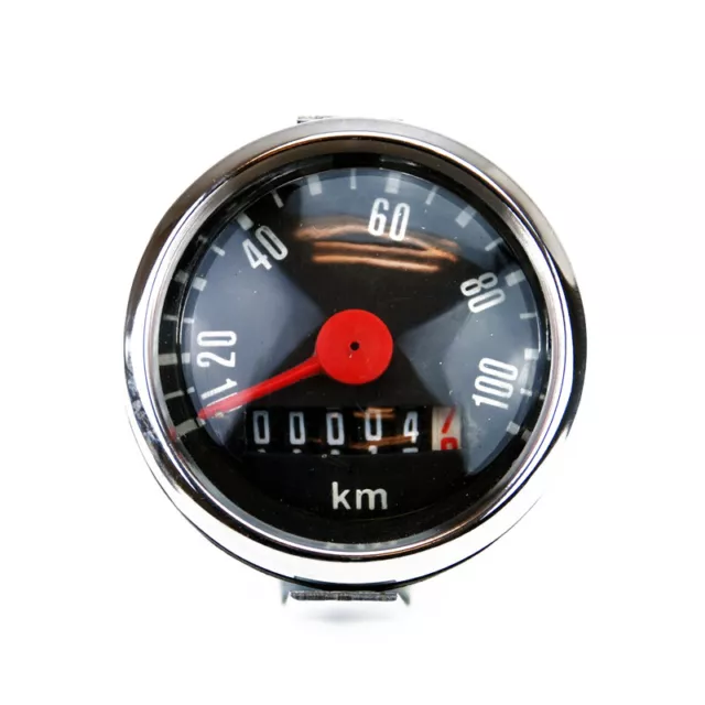 Oldtimer Tacho 100km/h 48mm Tachometer schwarz Miele Göricke Goebel Victoria NSU