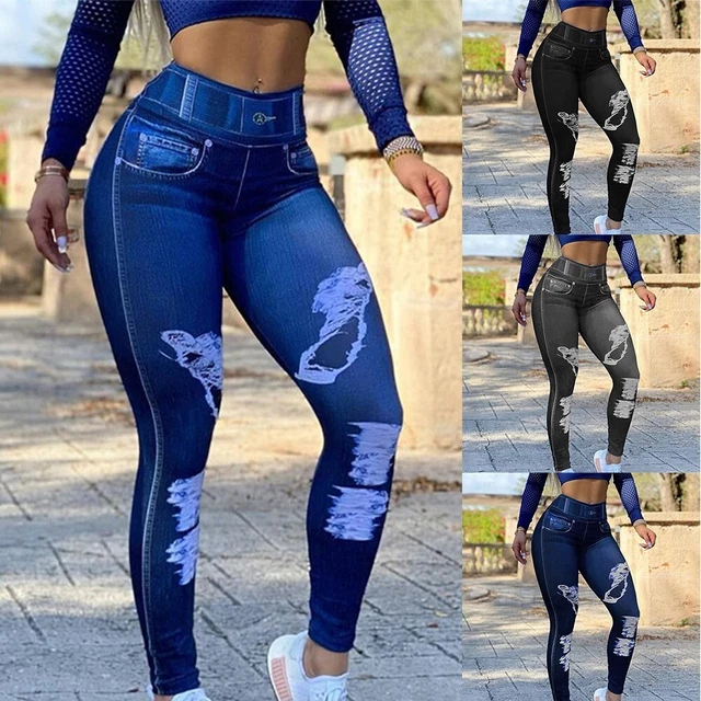Jean legging femme taille haute hot sale