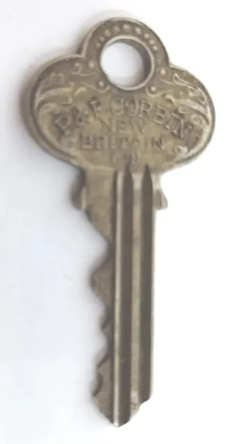 Cerraduras de repuesto vintage Key P&F Corbin New Britain CT Appx ""Steampunk