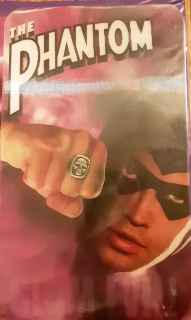 The Phantom (VHS 1997) Clamshell Case Flaser Ring Type Cover - Stars Billy Zane