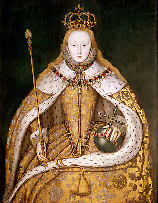Armada Portrait of "Virgin Queen" Elizabeth I of England 1588 New 8x10 Photo 