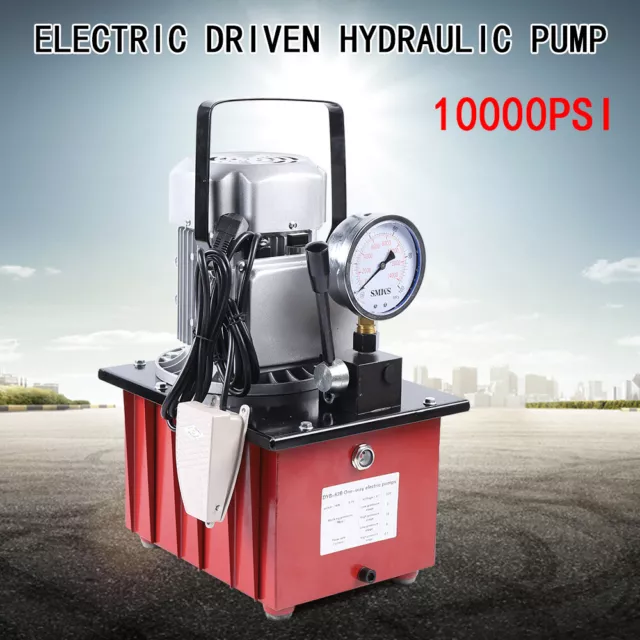 Pompa Idraulica Elettrica 750W Gruppo Idraulico con Valvola Manuale 70 MPa
