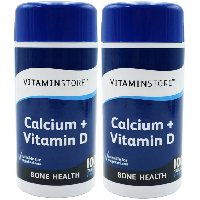CALCIUM VITAMIN D3 Tablets Bone Health Vegetarian 2 x 200 Pack £11.49 ...