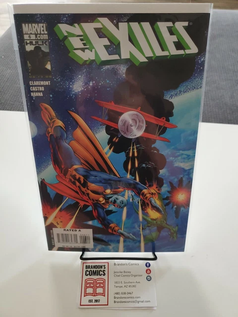 New Exiles Comic 6 Cover A First Print 2008 Chris Claremont Castro Hanna Marvel