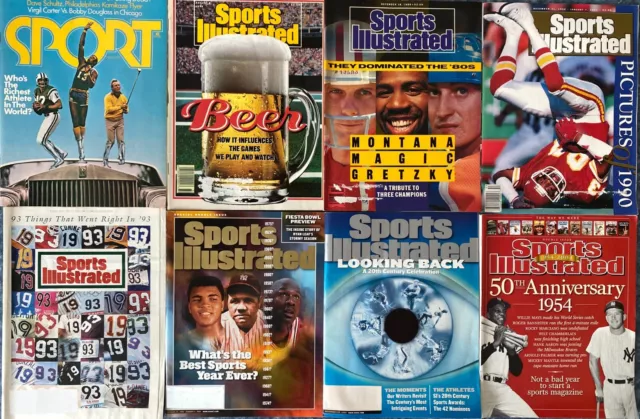 Vintage Sport (1) + Sports Illustrated (7) Magazines Special Editions