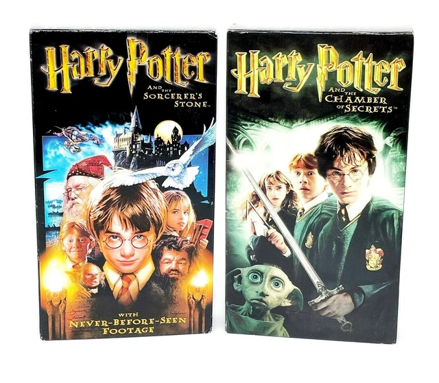 HARRY POTTER VHS The Sorcerers Stone & The Chamber Of Secrets 2 Video