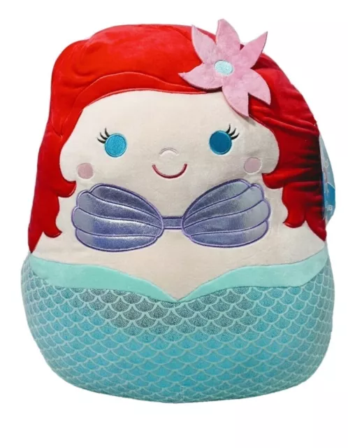 NEW SQUISHMALLOWS DISNEY Ariel The Little Mermaid JUMBO Princess Soft ...
