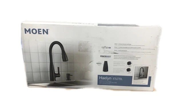Moen Align Einhebel-Wasserhahn – Power Clean Mit Reflex – Matt Schwarz – Für Spüle