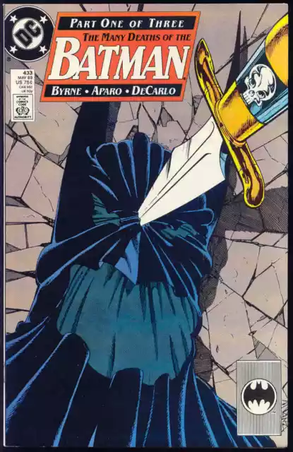 BATMAN #433-Many Deaths of Batman-John Byrne scripts-Jim Aparo Art-1989-VF/NM- a