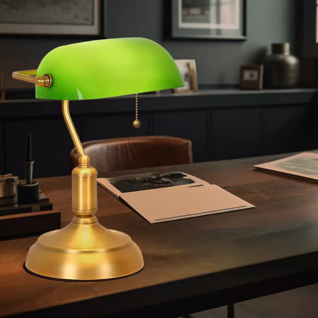 Navaris Lampe de Bureau en Bois - Lampe Design LED à Poser avec Bras  Articulé en Hévéa - Lampe Vintage pour Table de Chevet - E27-40W