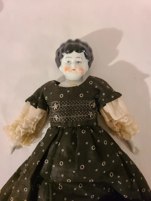 Antique 12 in. Bisque Doll Cloth Body Porcelain Limbs & Head  DOROTHY 2
