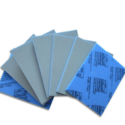 10 un. Seco Húmedo Softback Lijado Esponja P1200-1500 Papel de Lija de bloque de espuma almohadillas