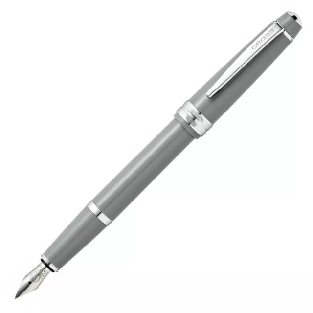 CROSS Bailey Light Fountain Pen - Grey Chrome Trim - NEW