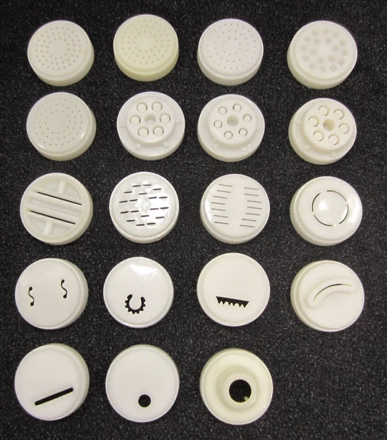 PASTA MACHINE DIES Discs Lot of 19 CTC Pasta Express Takka X1000 X2000