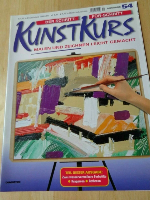 Zeitschrift~Der Schritt-für-Schritt-KUNSTKURS~Malen u.Zeichnen leicht gemacht 54