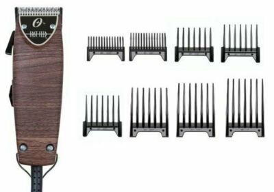 New Oster Fast Feed Limited Edition Woodgrain Hair Pro Clipper + 8 pc Comb Set