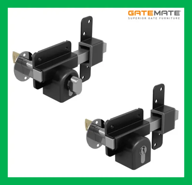 Gatemate 50mm & 70mm Euro Profile Long Throw Lock Security Garden Shed Gate Lock