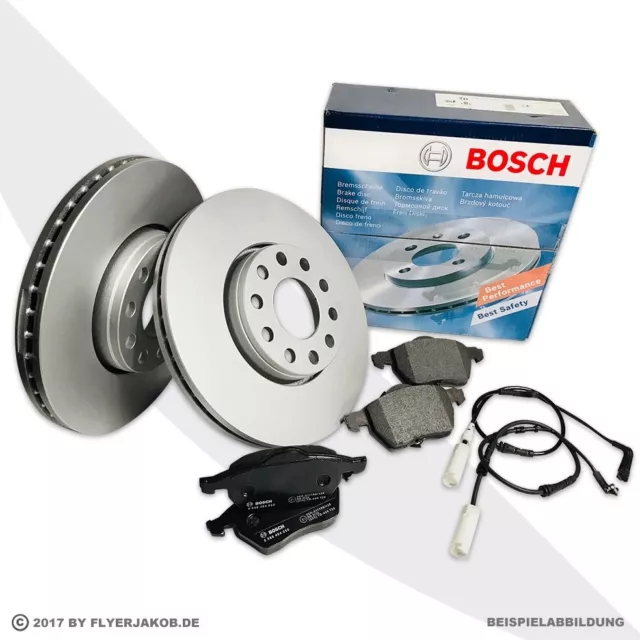 Bosch Bremsscheiben + Beläge vorne für MERCEDES 190 W201 E-Klasse W124 S124 C124