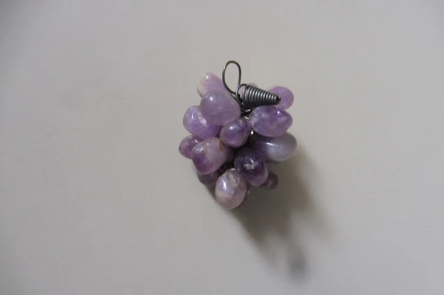 GRAPPE DE RAISIN en Argent 925 - De Coller - Application - Plaque - Vin