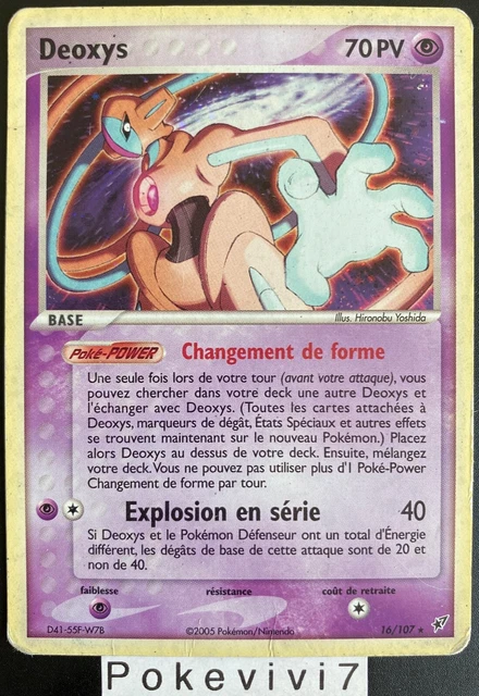 Carte Pokemon DEOXYS 16/107 Holo Bloc EX Deoxys FR