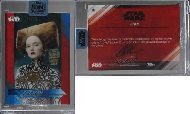 2018 TOPPS ARCHIVES Star Wars Signature Series 25/65 Lily Luahana Cole ...