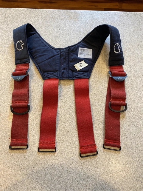 Firefighter Padded Suspenders Black Parachute Style Turnout Pants Lion Apparel
