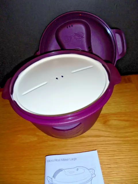 Large 3 pint Tupperware Micro rice Maker 3