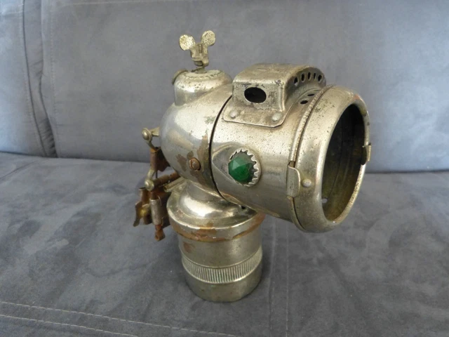 Support Lanterne Acétylène Vintage AFA Peugeot - Fixation Par Clamp Pour Vélo - Ancien & Rétro