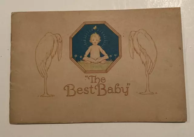 Vintage Antique 1918  "The Best Baby "Book Illustrated John Rae - Borden Company