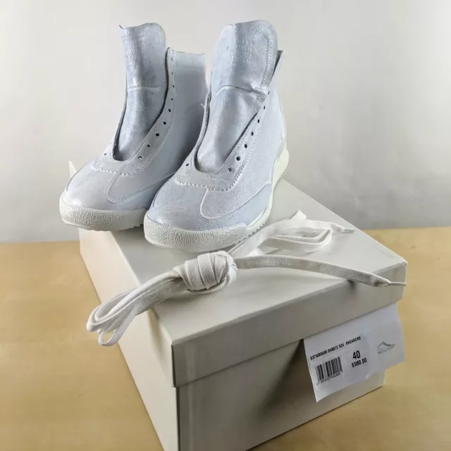 NWT Maison Margiela Size 7 Painted Suede & Canvas Sneakers 40EU Painted $580