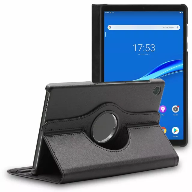 Cover Lenovo Tab M10 FHD PLUS 10.3 Custodia Protezione Pelle PU Rotazione, Nero