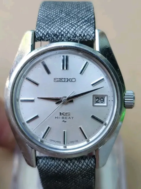 Vintage SEIKO Hand-Winding Watch/ KING SEIKO KS 4502 25J SS Hi-Beat 36000bph
