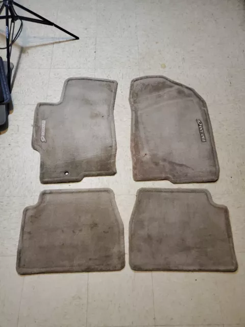 USED 2002-2005 Mazda 6 Front & Rear Floor Mats Carpeted TAN OEM 000089H04 (4pcs)