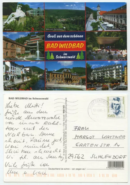 84007 - Greeting from the Beautiful Bath Wildbath - Postcard, Run