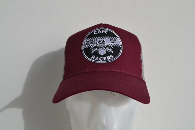 Cappello camionista Cafe Racer Cap Live Fast Old School Vintage Triumph