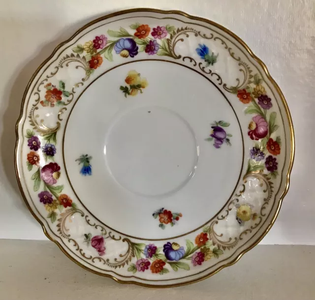 Platillo ""Rosa de Dresde"" Schuman Arzberg solo vintage China 5" #41 emperatriz Baviera