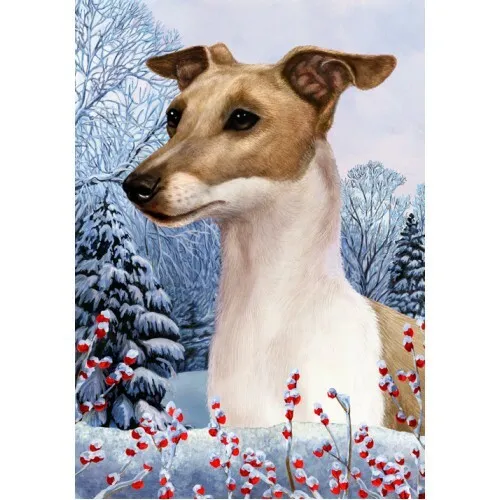 Winter Garden Flag - Italian Greyhound 150651