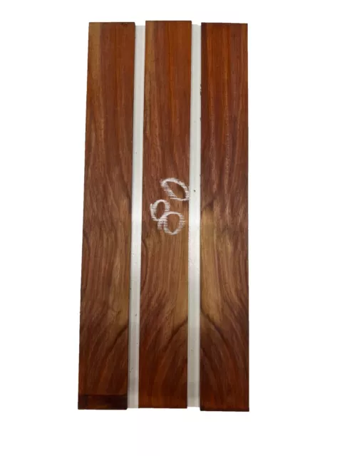 3 Pack, Padauk Thin stock lumbers-Three dimensional lumber board 16"x2"x 1/4"#80