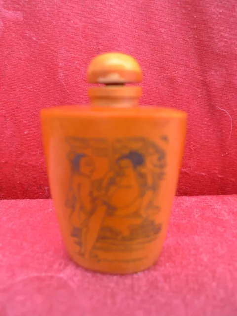 Old Snuff - Bottle__Erotic Representations__ China __ Snuff __ Carved