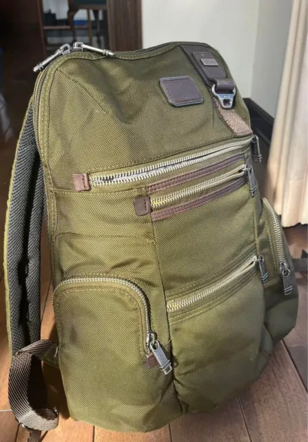 Rare TUMI Bravo Alpha Knox Backpack Rucksack Green From Japan