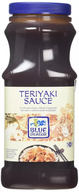 Blue Dragon Teriyaki Sauce SOÃ1⁄4Ãe arte giapponese 1 litro NUOVO MHD 30/09/2023