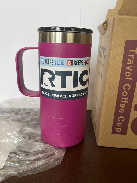 RTIC 16 Oz Stainless Steel Travel Coffee Cup Vacuum Insulated Tumblers/Mugs 2