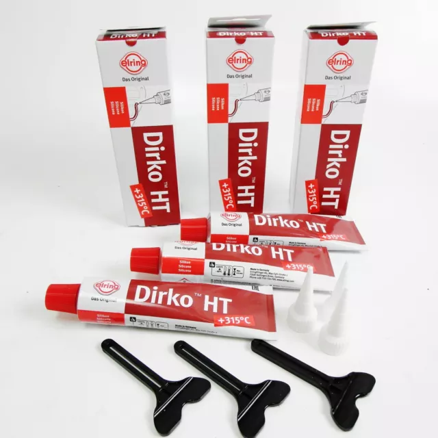 DIRKO HT sealant ELRING 70ml red to 315° degree silicone motor oil pan  transmiss