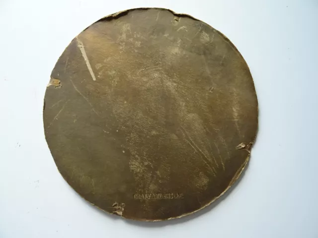 carton signé pour miroir soleil CHATY VALLAURIS diamètre 25 cm miroir sorcière
