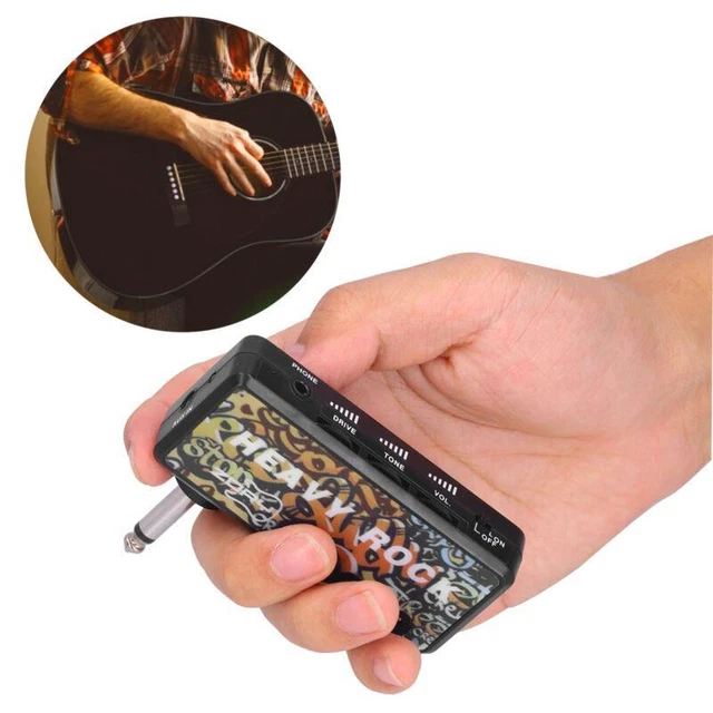 Portable Electric Guitar Bass Amp USB Charger Adapter + Headphone Cable