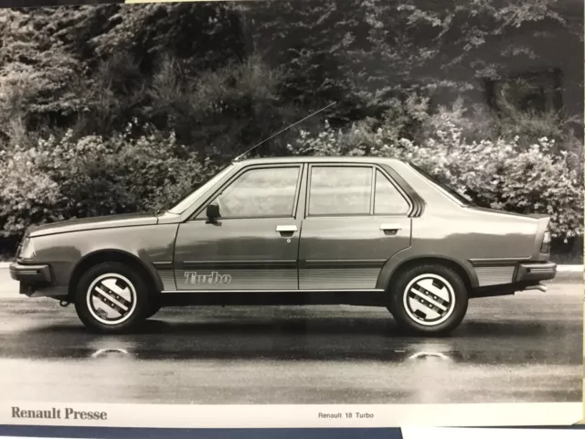 Rare Dossier De Presse 1980 RENAULT 18 TURBO !!!!