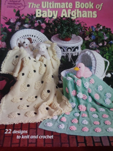 ÚLTIMO LIBRO DE PUNTO Y CROCHET DE BEBÉ AFGANO 22 DISEÑOS PATRONES por Leinhauser